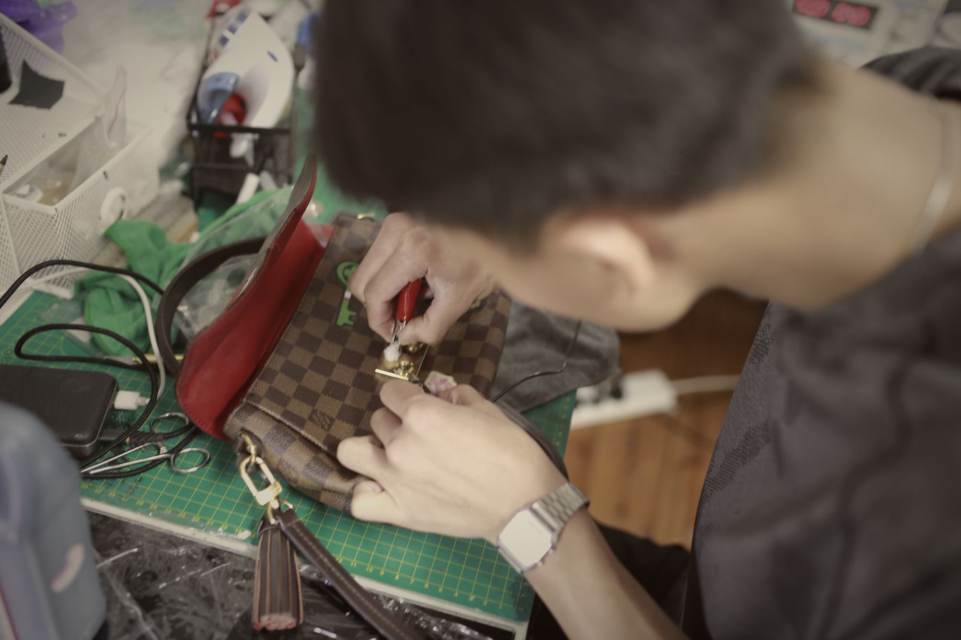 Plating Louis Vuitton hardware