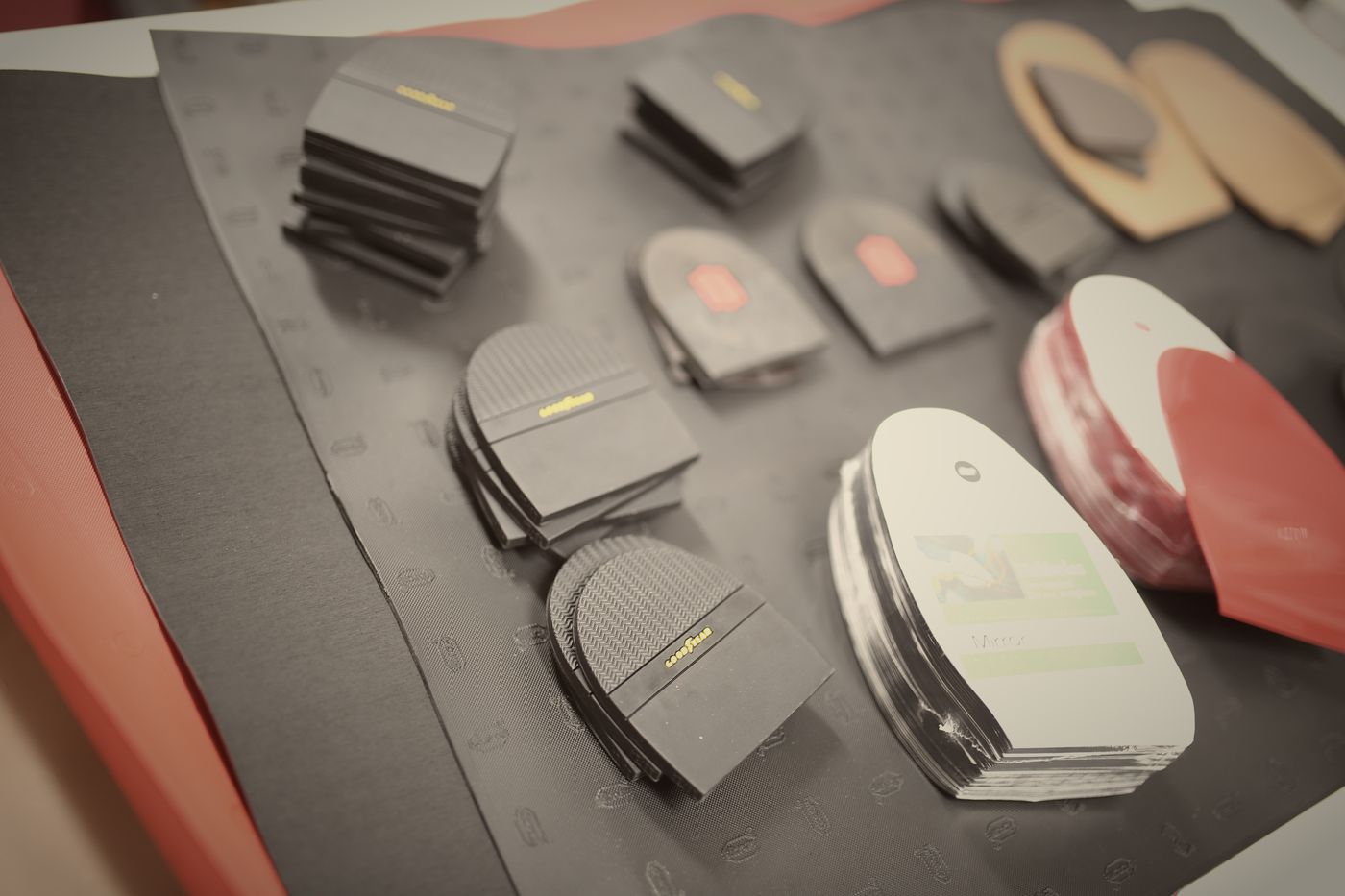 Heel tips and sole parts