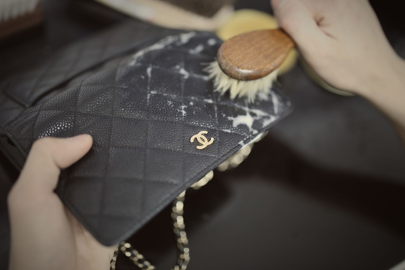 Cleaning a Chanel bag