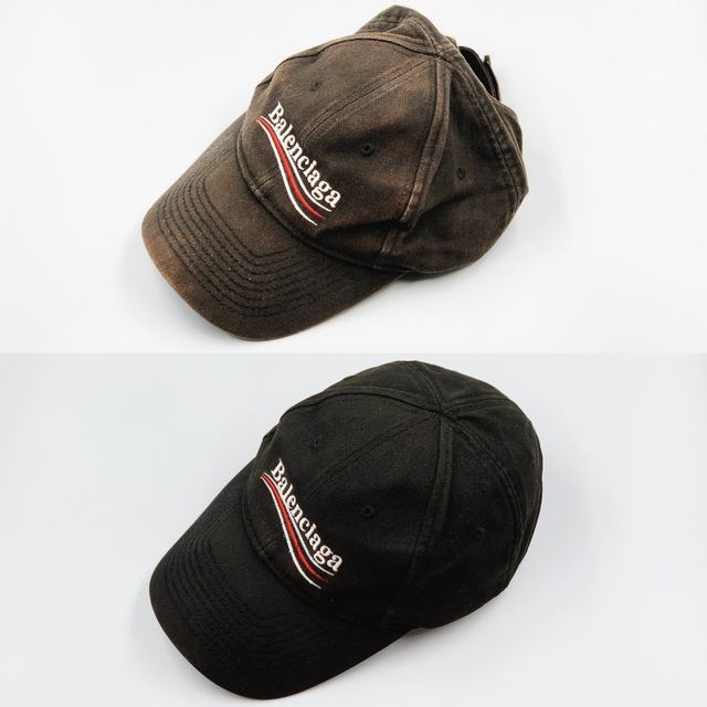 Balenciaga cap: cleaned, black restored