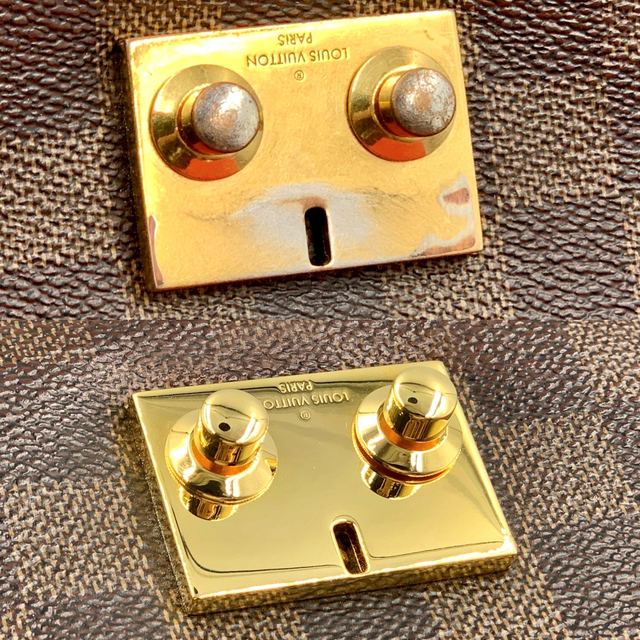 Louis Vuitton bag lock: gold re-plated