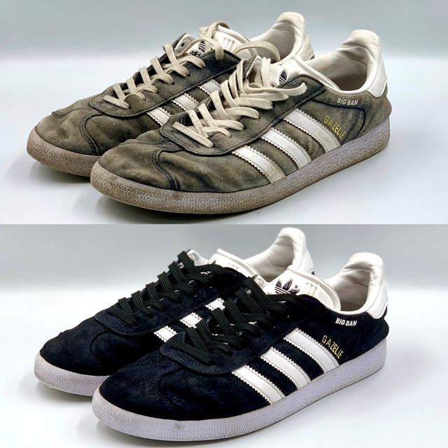 Adidas Gazelle: suede cleaned, colour restored