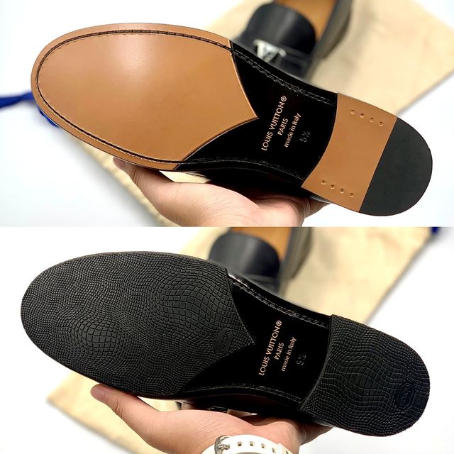 Louis Vuitton loafers: Vibram sole protector